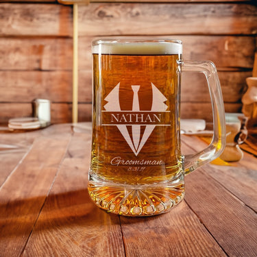 Design Your Own 25oz Laser Engraved Beer Mugs